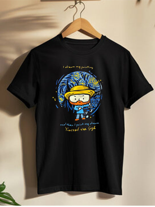I dream my painting ( Van Gogh ) - Unisex Graphic T shirt